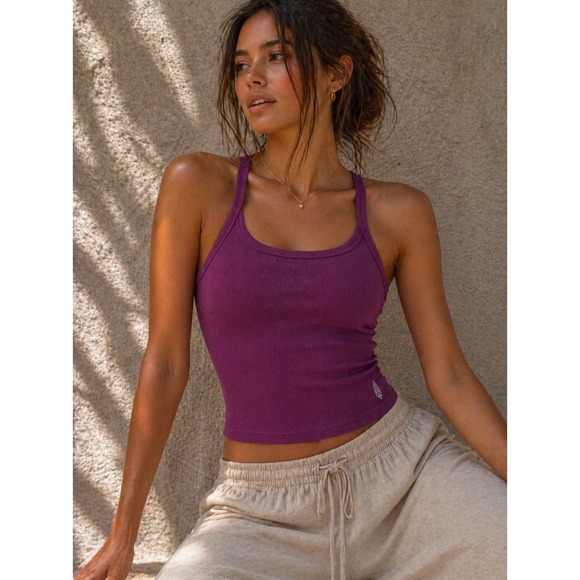 Free People Tops - Free People Movement Women's All Clear Cami Mulberry Size M/L NWT